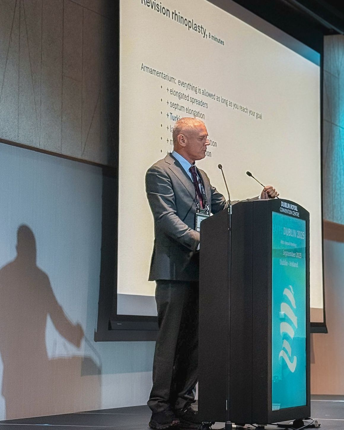 European Academy of Facial Plastic Surgery (EAFPS) in Dublin.